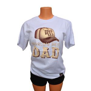 Round Neck short Sleeve T-shirt-WHITE