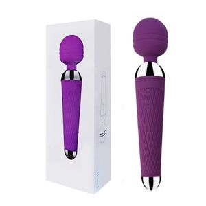 Adjustable Speed AV Magic Wand Clitoris Stimulator Vibrator - Purple