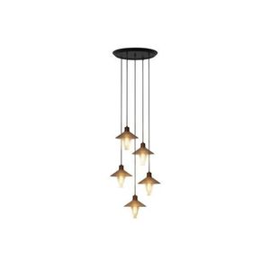 Round Plate Adjustable Length Restaurant Chandelier LED Pendant Lamp Modern Ceiling Light for Dining Room (D30 x H100)cm / (D11.81 x H39.37)inch