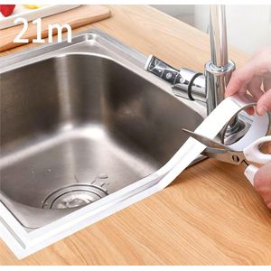Thickened Aluminum Foil Tape 21m×5cm, Heat Resistant Waterproof Oil Proof Sealing Strip for Kitchen Stove, Sink, Toilet