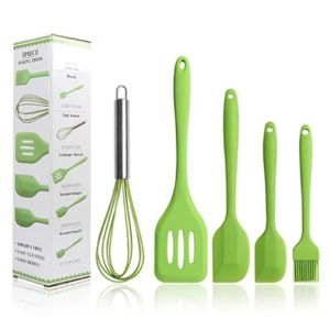 5Pcs Silicone Cooking & Baking Set  -  Green