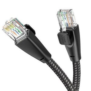 LASA Cat6 Ethernet Cable RJ45 Braided Male-to-Male LAN Cord 2M