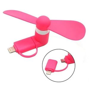 Portable Iphone OTG Mini Fan - Used With micro USB on   Iphone Charging Port - Pink