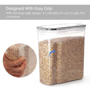 1pc Airtight Large Food Storage Containers(135.2oz), BPA Free Dispenser Plastic Cereal Storage Containers,Optimal For Pantry Organization, Flour, Sugar, And Food Storage