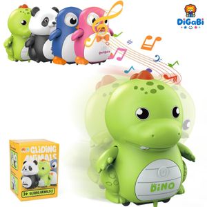 Digabi Baby Musical Dinosaur Toys for 0-3 3-6-12 Months Infants Tummy Time Toys Newborn Development Music Crawling Walking Toys 1 2 3 Year Old Boys Girls Birthday
