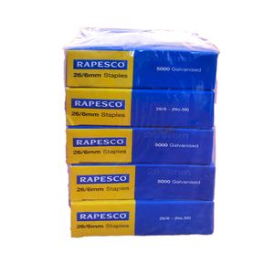 24/6mm  Staples - 5000 Pcs X5, Rapesco