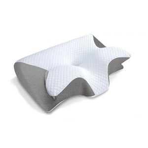 TodyJeyHo Cervical sleep pillow, premium memory foam pillow to relieve neck pain, ergonomic neck support pillow for side sleeping, suitable for side, back, and stomach sleepers (gray)