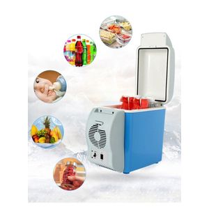 7.5L Portable Mini Fridge - 35W Personal Cooler & Warmer Car Refrigerator - (L16 x W28 x H30)cm / (L6.3 x W11 x H11.8)inch