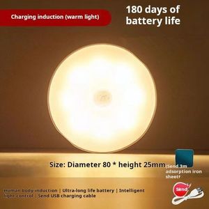 Wireless Body Induction Lamp LED Motion Sensor Night Light