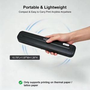 Portable Inkless Thermal Printer + Free 100 sheets pack(A4 Thermal paper)