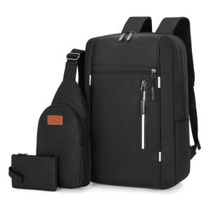 3pcs men's casual backpack, business travel backpack, student backpack