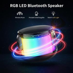 Colorful LED Bluetooth speaker, outdoor speaker, desktop subwoofer, high-volume mini Bluetooth speaker.
