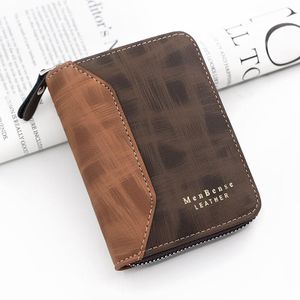 GALUIN Men's bi-fold business wallet, horizontal credit card holder