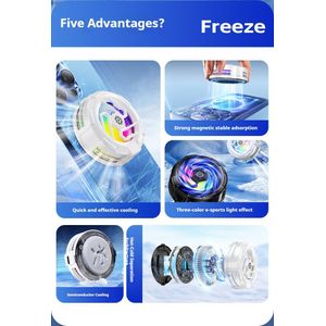 Blockbuster Magic tool Mobile phone cooler Advanced Tech Magnetic Mobile Radiator Rechargeable Dual-cooling,Fit for all ipad and iPhone