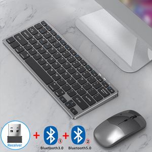 JOMAA Portable Ergonomic Dual Mode Wireless Keyboard Set 2.4G Rechargeable