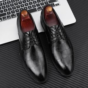 2024 Leather Shoes Men's Business Formal Shoes Casual Shoes Wedding Shoes - Black
