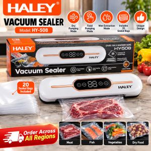 HALEY HY-508 Vacuum Sealer Machine – White
