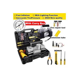 ACE Heavy duty portable tire pump-grey