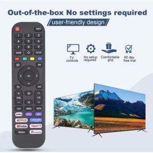 Remote Control Universal Remote Replacement for Hisense Smart TV Remote  40A4HV 40A4070GMV 43H6G 43H77G 43V6G 43A60G 43A6070GMV 55H6G 55A6090GMV