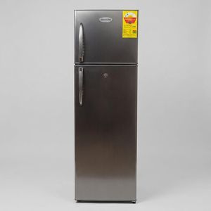 Binatone FR-230D 205L Double-Door Refrigerator - Dark Brown