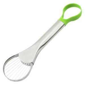 Dual-Ended Stainless Steel Avocado Slicer - Silver Green