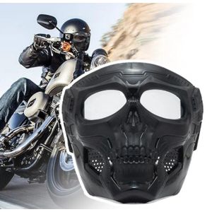 AD Motorcycle Detachable Face Mask - Black 