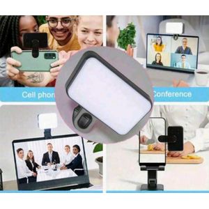 Cameraplus Portable LED Ring Light with 3 Lighting Modes – Adjustable Clip-On Selfie Light for Phones & Cameras