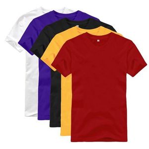Round Neck Short Sleeve T-Shirt - 5 Pack - Multicolour