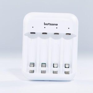 batzone Ni-MH Smart Charger 4 Slots(AA/AAA)