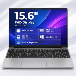 Wudytim 15.6 Inches 12GB+256GB Portable business laptops for students Complimentary Laptop Bag