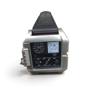 AD Fashionable Unisex Leather Time Piece Watch - Black