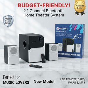 King UEYON WY-210 2.1 Channel Bluetooth Home Theater System with Remote Control