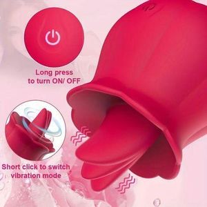 Rose Vibrator Vagina  Tongue Female Couple Sex Toy
