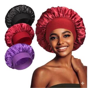 Ladies Soft Satin Bonnet Cap Set - 3 Pcs - Multicolour