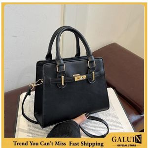 GALUIN Sleek Lock-detail Mini Square Bag, Multiway Carry Design for Work and Dates