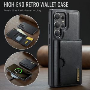 DG Ming Phone Case, Compatible With Galaxy S24 Ultra Phone, High Quality Leather Case, Magsafe Wireless Charging Support With Magnetic Wallet - Black 