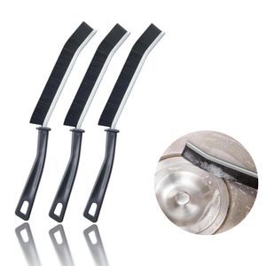 ShebSheb 3‑Pack Crevice Cleaning Brush – Hard Bristle Grout & Gap Cleaner for Kitchen, Bathroom & Household Use