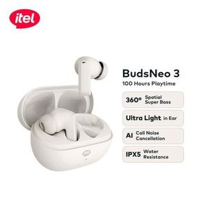 Itel TWS BUDSNEO 3 Earbuds Earpods BUDS NEO 3 100Hours ENC Ivory White