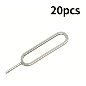 SIM Card Tray Holder Eject Pin Key Tool for iPhone, Galaxy, Huawei, Xiaomi, HTC and Other Smart Phones- 20 pieces