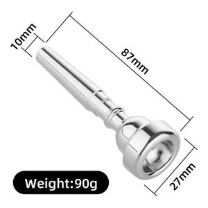 1 Pcs Trumpet Mouthpiece - Gold Or Silver 