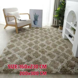 OMAMA HOME TEXTILE Soft Shaggy Area Rug – Non-Slip Floor Mat – Grey (160 × 230 cm / 200 × 300 cm)