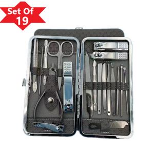 Manicure Nail Clippers Kit Pedicure Set Nail 19Pcs
