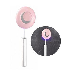 Toothbrush Dryer Holder, Fan Drying and Timer Function, Rechargeable Tooth Brush Holder Wall-Mounted for Bathroom, No Drilling 9cm / 3.5inch - Pink