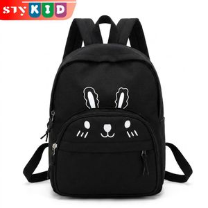 STY Children Schoolbags Boys & Girls Backpack Bags Kid Shoulder Bag Kindergarten Bag - Black