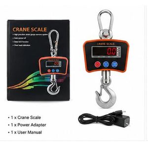 Crane Hardware 1000KG Heavy-Duty Digital Crane Scale – Multi-Functional  Electronic Hanging Weighing Scale with LED Display, Rechargeable Battery & Industrial Hook - Multicolor 