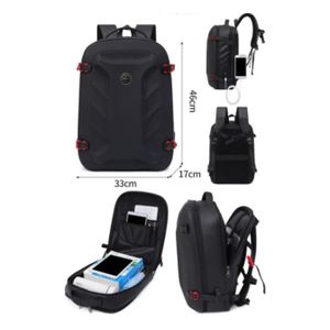 AD  College Laptop School Backpack - Black 