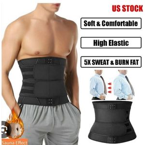 A & Shine Classic Two Belt Tummy Wrap Waist Trainer For Women (M)- Black
