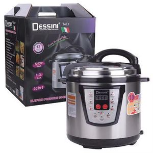Dessini  Digita 6L Electric Pressure Cooker - Black/ Silver
