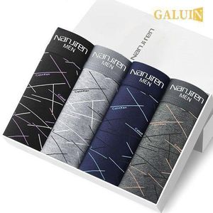 GALUIN GALUIN Men's Fashion Casual Classic Briefs 4-pcs Multicolor