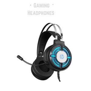 Hp Multi Platform RGB Gaming Headset with Microphone for Clear Team Communication - Comfortable Wired Gaming Headphones for PC, PlayStation, Xbox, and Immersive Stereo Audio